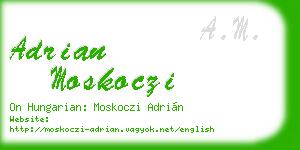 adrian moskoczi business card