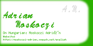 adrian moskoczi business card